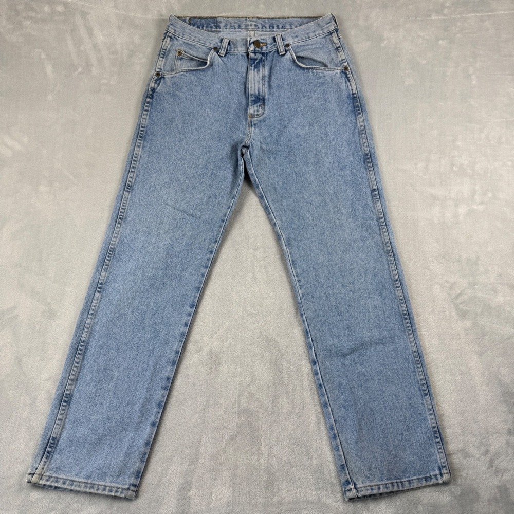 Classic Y2K Wrangler Authentics Hero Men's Light Wash Straight Leg Jeans 31x31